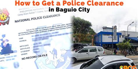 How to Get a Police Clearance in Baguio City .